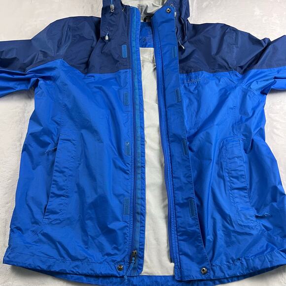 L.L. Bean Men's Blue Raincoat Windbreaker Jacket Size Large - Picture 3 of 8